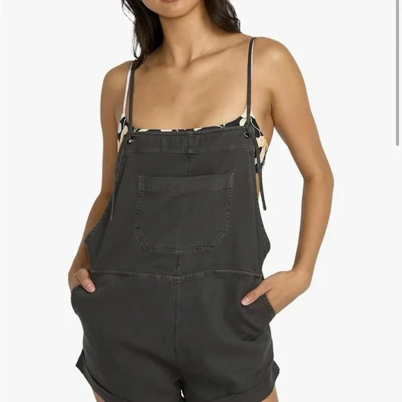 Billabong Denim black short romper - Picture 6 of 6